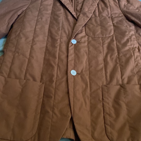 Levis California Quilted Copper Mens Blazer jacket size L. Rare - Picture 12 of 16